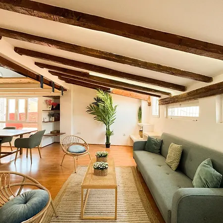 Atico Con Terraza Cerca De La Plaza De La Virgen Apartament Walencja